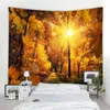 Forest Tapstries Tapestry Beach Wall Landscape suspendu Picnic Picnic Carpet Tente de camping Mat de couchage à la maison décor couvre-draps couvre-plaque R0411