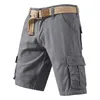 Short masculin Sports Coton Linen décontracté pyjamas de poche pantalon de jogging de haute qualité ropa hombre