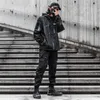 Giacche da uomo Multi-task Tactical Techwear Giacca per gli uomini Sport Outdoor Funzionalità Funzionalità Street Punk Hip Hop con cappuccio