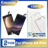 2 PCS EBR III para iPhone 8 Plus LCD Display Touch Digitalizer Support Support Support Tone True Tone