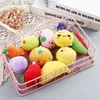 Mignon Fruit et légumes en peluche Pendant sac Keychain Enfants en peluche Toy Gift Gift Fruit Polon Pouche en peluche Anneaux