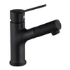 Bathroom Sink Faucets Black Stainless Steel Draw Basin Faucet Toilet Cold And Water Type Double Outlet Rotatable