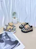 Moda Kids Sapatos Multi Color Plaid Design Designer Baby Sneakers Tamanho 26-35 Proteção de caixa Strap Sapatos casuais 24mar