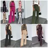 Women's Pants Set 2024 New Slim Fit XXL Spring Fashion Solid Color 7/4 Sleeve Coat