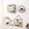 Dekorative Teller Holz Goldlagerständer Hängende Dekor Box Blumentopf Haus Rack Wandbuch Figuren zeigen Bastelregale