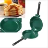 New Double Sided Pancake Pan Frying Pot Cookware for Kitchen Omelet Steak Ham Pans Kitchen Stove Utensils Cooking Pot