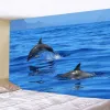 Dolphin Tapestry Animais marinhos paredes pendurados em beleza oceano