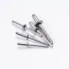 30/50st Silver Pop Folding Blind Rivet Aluminium Alloy Rivet Fold Type M4 * 8mm 10mm 12mm Steel Shank Mandrel Avgas