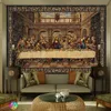 Jesus Tapestry Home Decor Letzte Abendmauer Hänge Christus künstlerische Polyester Stoff Cottage Wohnheim Wandkunst Home Dekoration