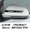 For Mazda Demio 2 Biante BT-50 CX-5 CX-8 CX-9 CX-30 MX-5 Premacy Skyactiv Accessories Car Rearview Mirror Stickers and Decals