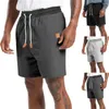 Men's Shorts Holiday Vacation Man Pants High Waist Jogging Men Workout Gym Solid Color Sports Sweatpants