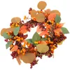 Fiori decorativi Fall Fall Garland Anter Dorry Foglia Foglia di Berry Giornata del Ringraziamento