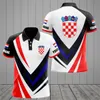 Customize Croatia Football Polo Shirts Summer Unisex Casual Streetwear Men's Loose Jersey Oversize Short Sleeve Sportswear