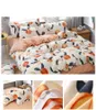 Bedding Sets Cute Pink Peach Blossom Print Girl Boy Child Bed Cover Set Duvet Adult Children Sheet Pillowcase Quilt