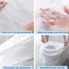 30/50pcs biodegradable in plastica usa e getta copertura per bagno portatile per viaggi per viaggi per bagno pad patiera per bagno accessorio per il bagno