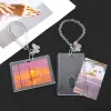 Frame photo transparente Transparent Keynchain Ins Crystal Butterfly Pendant INSERT PHOTOES IDOL PHOTOCARD SPART Keyring Idol Carte Idol Carte