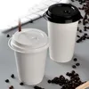 Wegwerpbekers rietjes 50 stks 8oz 12oz koffie isolatie