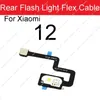 Câble flexible du capteur de lumière de flash arrière pour xiaomi mi 12 mi 12 pro mi 12 lite lampe de poche arrière