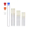 9PCS Blunt-tipped Large Eye Needle Gold-tailed Silver Tail Needle Woven Wool Cross-stitch Needle Stitched Needle Fleece ThickTip