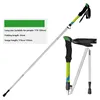 Ultraleichte Klappstabpol 3 Abschnitte Verstellbarer Außenklettern Wanderstift tragbarer Aluminium Walking Telescopic Stick