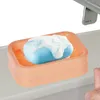 Soap Holder Soap Case Travel With Removable Draining Layer Leak Proof Bathroom Bar Soap Holder For Sink Deck Bathtub Shower Tray