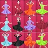 Stage Wear 2024 Kids Latin Dance Training Costume Girl Children's Performance Competition Regulations Dress