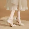 Scarpe eleganti taglia 31-43 tacchi alti puntati di punta femminile da donna da donna elegante damigella d'onore