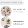 Ramar Grid Po Wall Ornament Iron Hanging Net Creative Prorning Mount Picture Storage Holder Display Stand Decoration Home