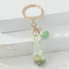 Keychains Pretty Sea Ocean Shell Colorful Star Glass Bottle Key Rings For Women Men Friendship Gift Handbag Decoration Jewelry
