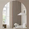 Morandi Solid Color Drapes Simple Home Living Room Sunscreen Curtains Large Area Bedroom Blackout Curtain Hotel Thickened Drape