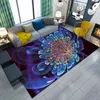 3D Fractal Flower Large Carpet Living Room Home Decor Sofa Table Rug Anti Slip Chair Lounge Floor Mat Carpet for Bedroom Decor