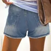 女性のショートパンツファッションレディースポケットジーンズデニムパンツ女性ホールボトムセクシーなカジュアル用途の純粋なバレーボール5