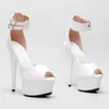 Laijianjinxia 988 Sandals 741 15cm/6inches Pu Upper Fashion Sexy Exotic High High Platform Party Women Modern Pole Dance Shoes 042