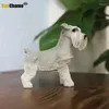 Decorative Figurines Miniature Schnauzer Imitation Dog Model Car Handicraft Furnishing Household Home Decorations Murals Crafts Ornaments