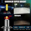 H1 LED H7 H11 9012 LED Headlamp 60000LM HIR2 HB3 HB4 H8 9005 9006 LED FACTO 6000K 360 graus 72pcs CSP LED 120W para LEN para Len