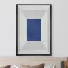 Canvas Print Wall Art 3D Effect Surreal Blue Square Abstract Geometric Illustrations Modern Art Poster Minimalist Boho Decor