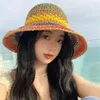 Szerokie brzegowe czapki etniczne turystyka słoma kapelusz 2024 Summer Sun Visor Beach