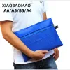 Folders 5pcs A4 B5 A5 A6 good Colorful Double Layer canvas Cloth Zipper Paper File Folder Book Pencil Pen Case Bag File Document Bags