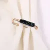 2pcs Bouette de taille brillante Bouette fixe Pin de sécurité Broche anti-châle d'automne Pull de châle Cardigan Clip Clip chaîne de perles Broches bijoux