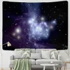 Lahasbja Galaxy Tapestry Blue Starry Sky Tapestry Universe espace tapestries mur suspendu étoiles mystérieuses étoiles pour dortoir