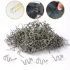 100/500pcs 0,6/0,8mm grampeos quentes para o soldador de plástico de plástico de carro soldador de soldagem de soldagem de soldagem Kit de reparo automotivo