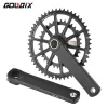 Goldix GXP Road Bike Crankset All CNC Cutting 50 34T/52 36T/52 42T/53 39T dubbelkedjande för vägcykel fällcykelvev