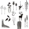 Fairy Forest Elf Plant Animals Clear Stamps Silicone Seal för DIY Scrapbooking Paper Fotoalbum Dekorativa mall Hantverk