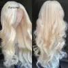 Charisme Long Body Wave Synthetic Lace Front Wig 60 Platine Blonde Perre