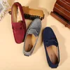 Casual Shoes Lofer Man Suede Leather Breathable Men's Light Fashion Driving Loafers Soft Flats