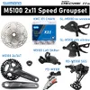 Shimano Deore 2x11 Hızlı M5100 Grup seti 22s Dişli Seti Değiştirici vites değiştirici MTB Setleri 11V 175 170 Crankset 11s K7 Mountain Bike Parti