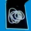 2024 2023 Novo chegada da moda feminina feminina fino jóias de ponta 925 Silver Hip Hop Ice Out Diamond Jewelry Tennis Colar