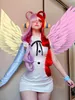 Anime Costumes Holoun Japan Anime Cosplay Costplay Film Red Uta haft haftery spódnica z kapturem Peruka na nakrycia głowy Fałszywe słuchawki Nowy rok prezent 240411