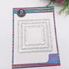 Alinacutle Metal Cutting Die Cut Merry Christmas Nesting Frame Scrapbooking Paper Craft Album Handmade Stencil Punch Art Cutter