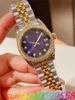 2024 Women's Automatic Watch 316L Strap aço da prensa original Classe de fivela A Pérola Material Dial Diamond Ring Diamond Women's Relógio 36mm